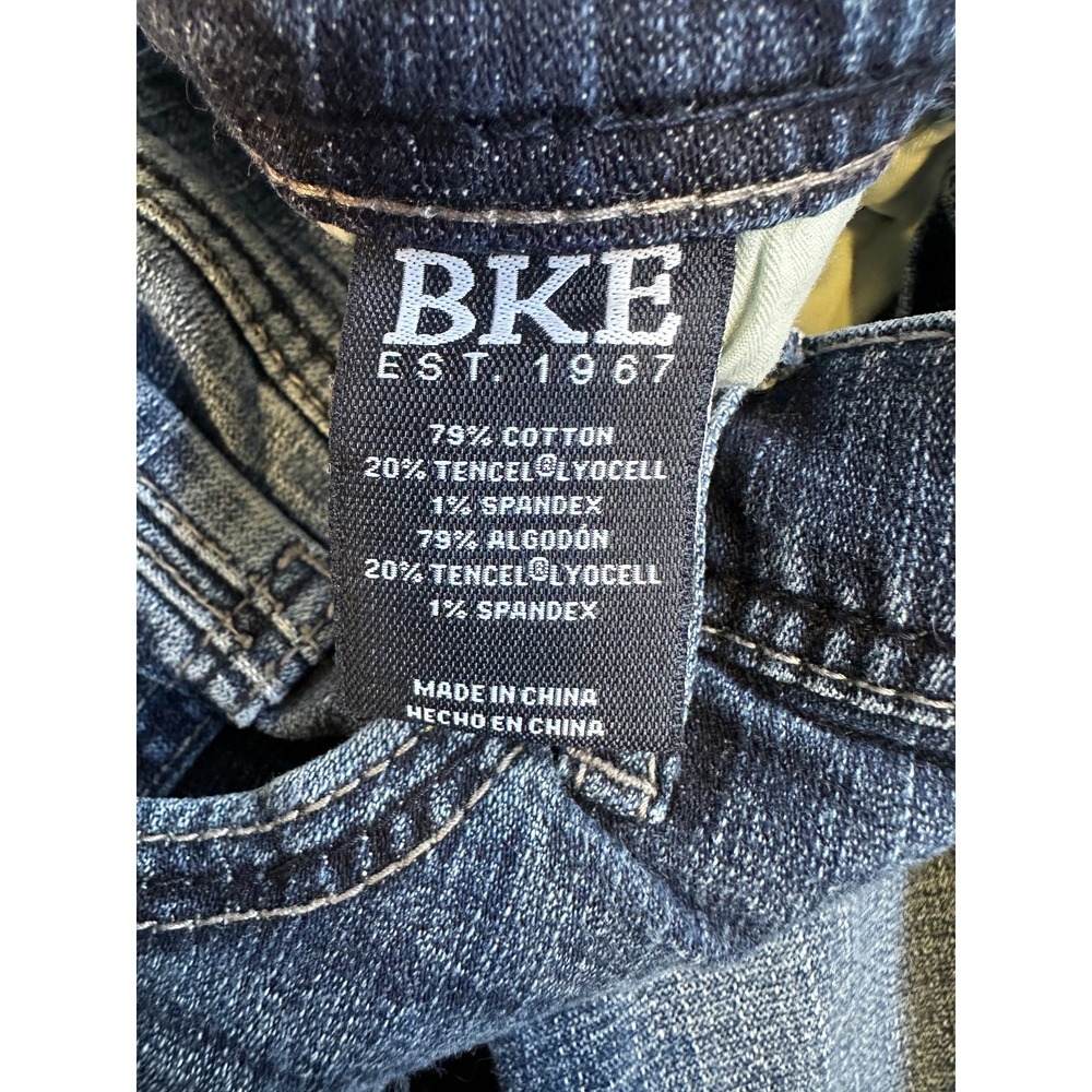 BKE Aiden Jeans Men's Size 30 x 32 Sandblasted 5 Pocket Blue Denim Cotton Blend - Picture 8 of 13